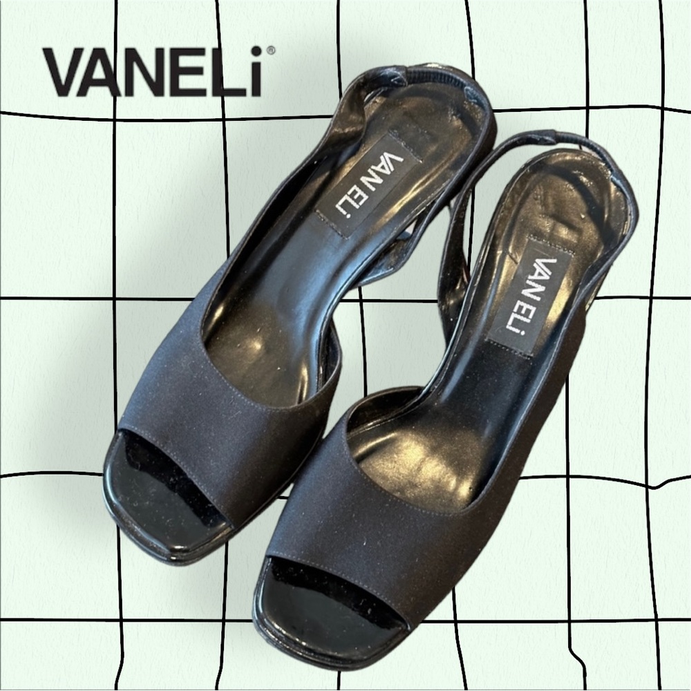 Vintage 1990s Nylon Slingbacks
